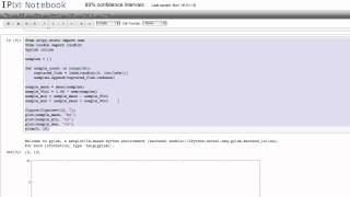 Computing and plotting estimated 95 confidence intervals in Python [upl. by Llehcal879]