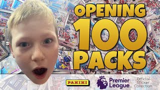 Opening 100 PACKS Of Premier League 2024 Football Stickers PARALLELS FOUND [upl. by Dyane]