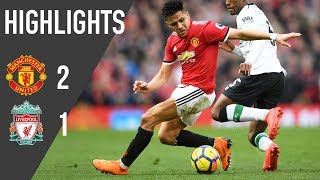 Manchester United 21 Liverpool  Premier League Highlights 1718  Manchester United [upl. by Aligna]