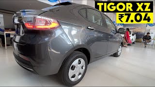 Tata Tigor XZ 2022 On Road Price Features Interior and Exterior Review [upl. by Trini]