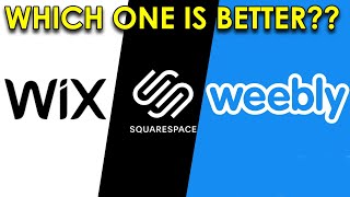 WIX VS SQUARESPACE VS WEEBLY [upl. by Irret]