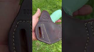 Smith amp Wesson Bodyguard 20 making a pancake holster chiefsholsters timelapse customholster [upl. by Tihom51]