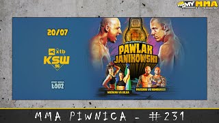 MMA Piwnica 231 feat Oskar Dela  Typowanie gali KSW 96 typy od 2030 wcześniej gadka o MMA [upl. by Narud410]