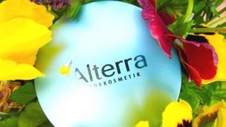 Test Gesichtspuder  Review Alterra Kompaktpuder in 01 light Naturkosmetik [upl. by Magnuson314]