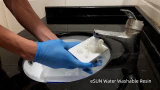 eSUN water washable resin Video [upl. by Itra]