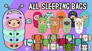 ALL SLEEPING BAGS in TOCA LIFE WORLD  TOCA BOCA  NecoLawPie [upl. by Emlin]