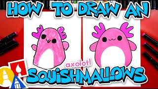 How To Draw A Squishmallows Axolotl [upl. by Eudora]