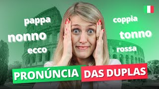 Como pronunciar as DUPLAS CONSOANTES em ITALIANO Guia completo  Le doppie [upl. by Lehcnom700]