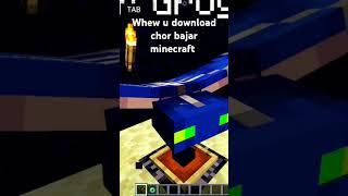 when yo download chor bajar minecraft it like this viral [upl. by Llerrah508]