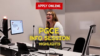 PGCE Applications Now Open  Info Session Highlights [upl. by Gram]