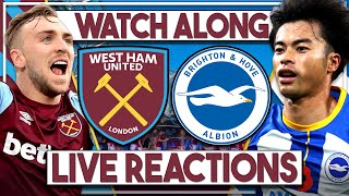 West Ham v Brighton LIVE Watch Along  Premier League [upl. by Eurydice719]