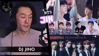 DJ REACTION to ENHYPEN MOONSTRUCK amp BTS JIN OLYMPICS TORCH RELAY amp WEVERSE LIVE [upl. by Harac]