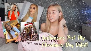 INFLUENCERS PICK MY CHRISTMAS DAY OUTFIT Princess Erin The Mcloughlin Girls Katylee [upl. by Friede568]