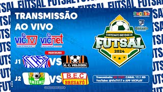 CAMPEONATO BREVENSE DE FUTSAL  AO VIVO  CASC X VELOZES  AMECMS X BREGAFÓ [upl. by Fennessy]