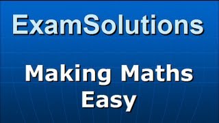 2nd Order Linear Differential Equations  Auxillary Equation  Real Different Roots  ExamSolutions [upl. by Cosmo]