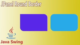 Java Swing  Rounded JPanel Border [upl. by Gilbert]