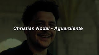 Christian Nodal  Aguardiente 💔 LETRA [upl. by Akihsan233]