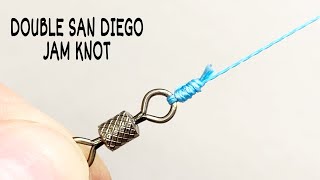 Super strong and reliable knot that will not break  double san diego jam knot  4k video [upl. by Esorbma]