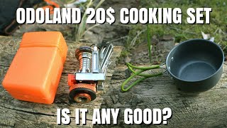 Is the Cheap Cookware Set From Amazon Any Good Odoland Camping Stove Kit Review [upl. by Clyde]