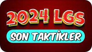 2024 LGSDE KAÇIRMAMAN GEREKEN TÜM TAKTİKLER❗ 💥 [upl. by Browning]