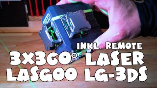 LasGoo LG3Ds Kreuzlinienlaser 3x360° Upgrade [upl. by Seavey]