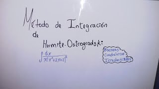 Integración con el MÉTODO de HERMITEOSTROGRASDKI II Trabajo de Unive rsidad [upl. by Ailehpo]