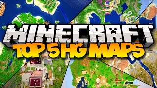 TOP 5 MINECRAFT HUNGER GAMES MAPS Best Survival Games Maps [upl. by Hsemin]