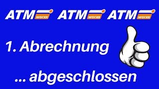 ATMworxX  1Abrechnung  Geld verdienen an KryptoAutomaten  Deutsch  seriös [upl. by Ellesij]