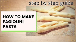 How to make FAGIOLINI PASTA A step by step guide [upl. by Rafi]