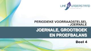 PERIODIEKE VOORRAADSTELSEL JOERNALE   4 JOERNALE GROOTBOEK EN PROEFBALANS [upl. by Ivah]