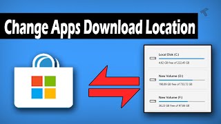 How to Change The Windows Store Apps Default Download Location [upl. by Renick499]