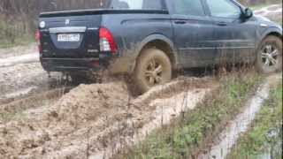 ssangyong actyon sports  bf goodrich mud terrain km2 2 [upl. by Ahsercel]