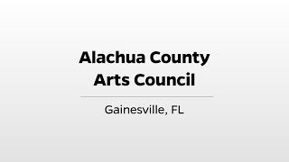 Alachua County Arts Council  WUFTs Greater Good [upl. by Amaryllis]