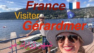 Visiter Gérardmer se promener autour du lac et le centrevillevosges france  شهر ژرارلدمر [upl. by Ardnasil]