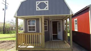 New Derksen 12X32 ZMetal Deluxe Lofted Barn Cabin [upl. by Kapeed]