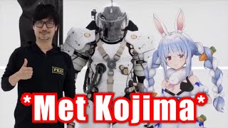 Pekora Met Hideo Kojima IRL【HololiveUsada Pekora】 [upl. by Freiman]