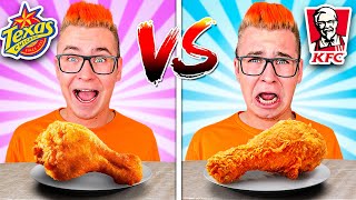 KFC VS TEXAS CHICKEN ЧЕЛЛЕНДЖ  САМЫЙ ВКУСНЫЙ ФАСТФУД [upl. by Mathilda]