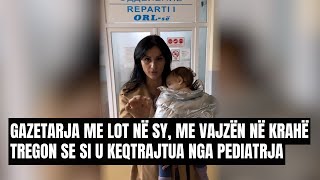 Tetovë Gazetarja me lot në sy me vajzën në krahë tregon se si u keqtrajtua nga pediatrja [upl. by Feriga]