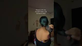 Must have haircare item silk bonnet ✨haircareroutine hairstyles wavyhair [upl. by Melva904]