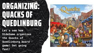 Organizing the Quacks of Quedlinburg Fully Sleeved with All Expansions and Upgrades SideGameLLC [upl. by Animahs965]