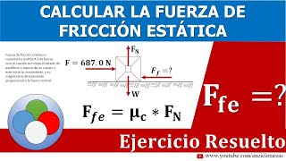 Calcular la Fuerza de Fricción Estática [upl. by Assek]