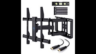 PERLESMITH TV Wall Mount Step by Step Installation Setup and Review [upl. by Midis]