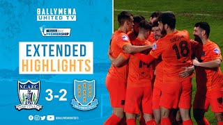 MATCH HIGHLIGHTS  Newry 32 Ballymena United  Danske Bank Premiership [upl. by Faunia]