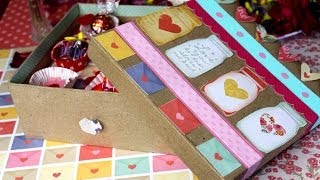 DIY Valentines Day Gift Box [upl. by Kenward27]