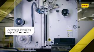 FANUC ROBOCUT  AWF System  Automatic threading in just 10 seconds [upl. by Delfine]