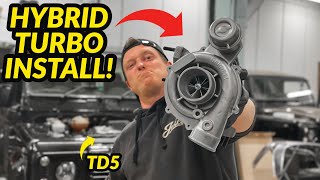 Fitting a HYBRID TURBO to a Defender 90 TD5 [upl. by Amhser]