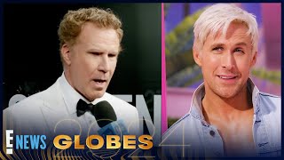 Barbie Star Will Ferrell Says He Would DIE to Be in the Ken Sequel  2024 Golden Globes [upl. by Isabelita732]