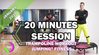 20 minutes trampoline session January 2020  Jumping® Fitness [upl. by Oakes829]