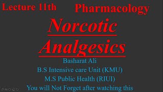 Opioid Or Narcotic Analgesics😨 In Urdu  Lec 11th  Pharma In Urdu Bs And Diploma  Basharat Ali [upl. by Morten491]