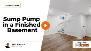 Can I Install a Sump Pump in a Finished Basement  KC Pier [upl. by Oneida]